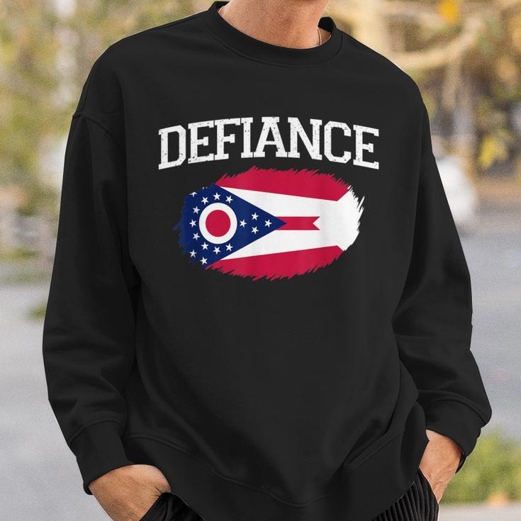 Defiance Oh Ohio Flagge Vintage Usa Sport Herren Damen Sweatshirt Geschenke für Ihn