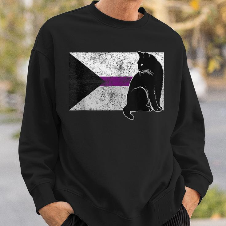 Demisexual Flag Kitten Cat Lover Lgbt Gay Pride Sweatshirt Gifts for Him