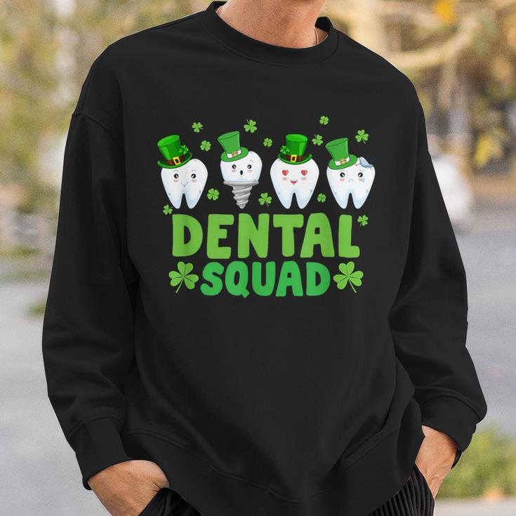 Dental Squad Leprechaun Th Happy St Patrick's Day Dentist Sweatshirt Gifts for Him