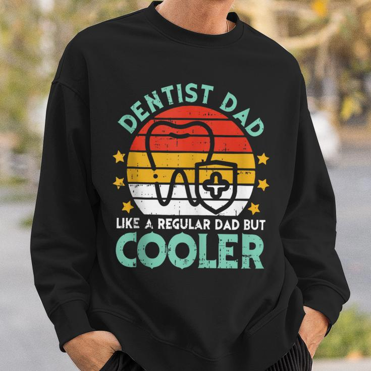 Dentist Dad Fathers Day Retro Dental Papa Grandpa Men Sweatshirt Gifts for Him