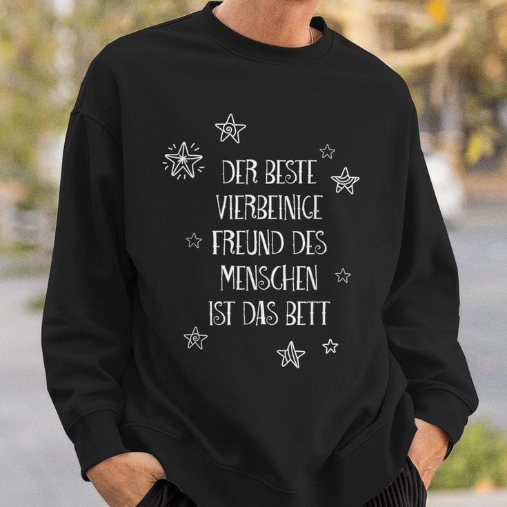 Der Besteierlegige Freund Das Bett Slogan Schlafig Sweatshirt Geschenke für Ihn