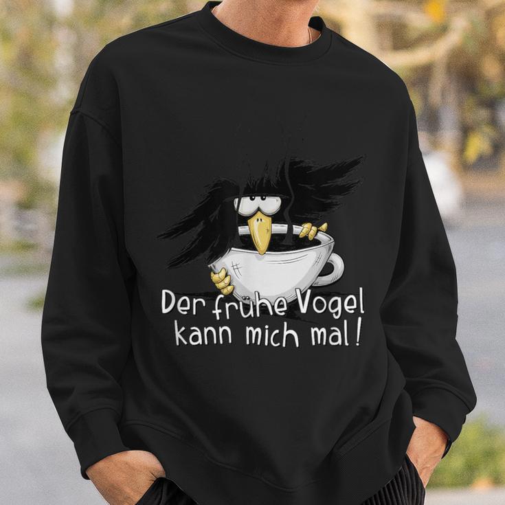 Der Früheogel Kann Mich Mal Kaffee Raven Gray Sweatshirt Geschenke für Ihn