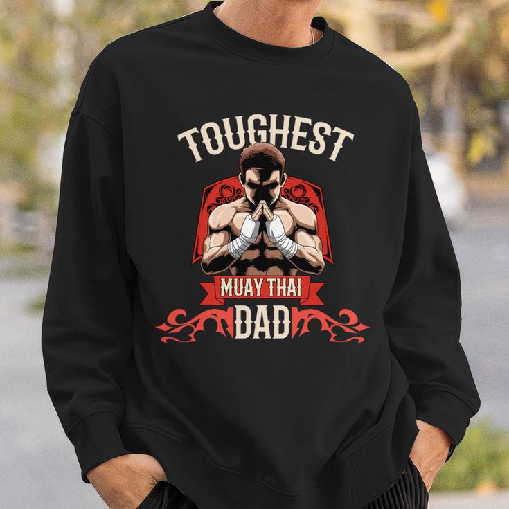 Der Härteste Muay Thai Papa Thaiboxen Sweatshirt Geschenke für Ihn