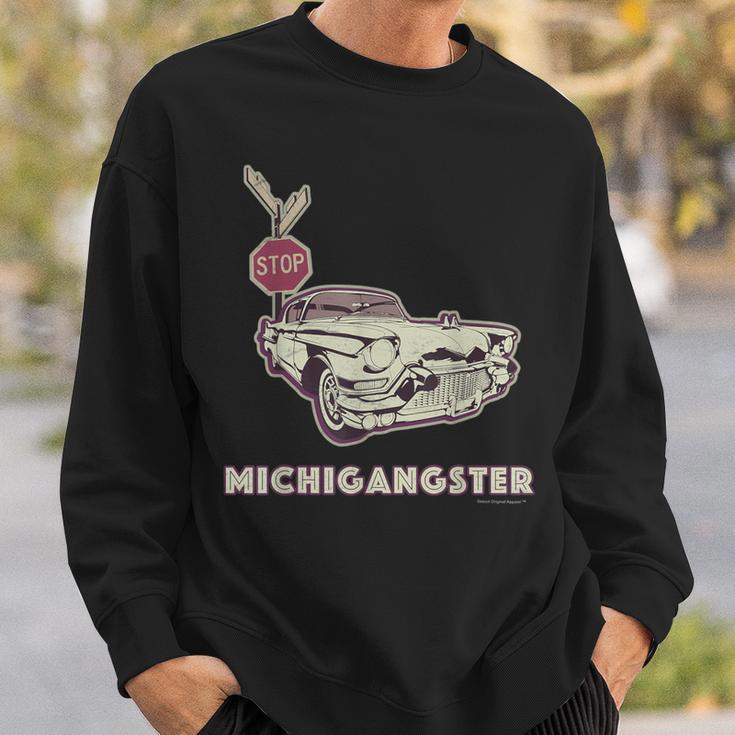 Detroit Cruise Michigangster Motor City Woodward Hot Rod Sweatshirt Gifts for Him