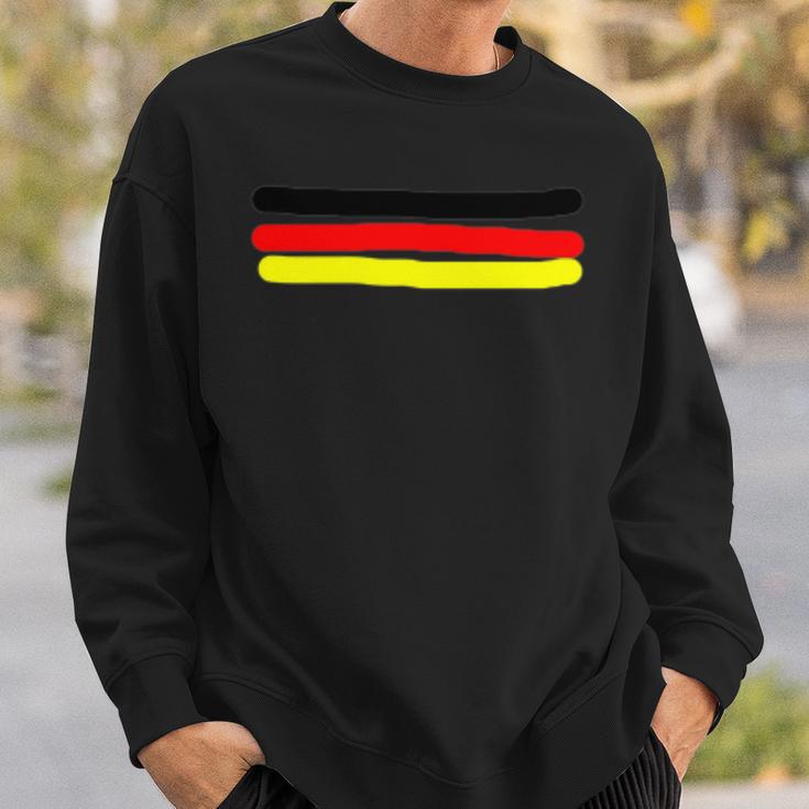 Deutschland Flagge Fahne Symbol Fussball Sport Urlaub Sweatshirt Geschenke für Ihn