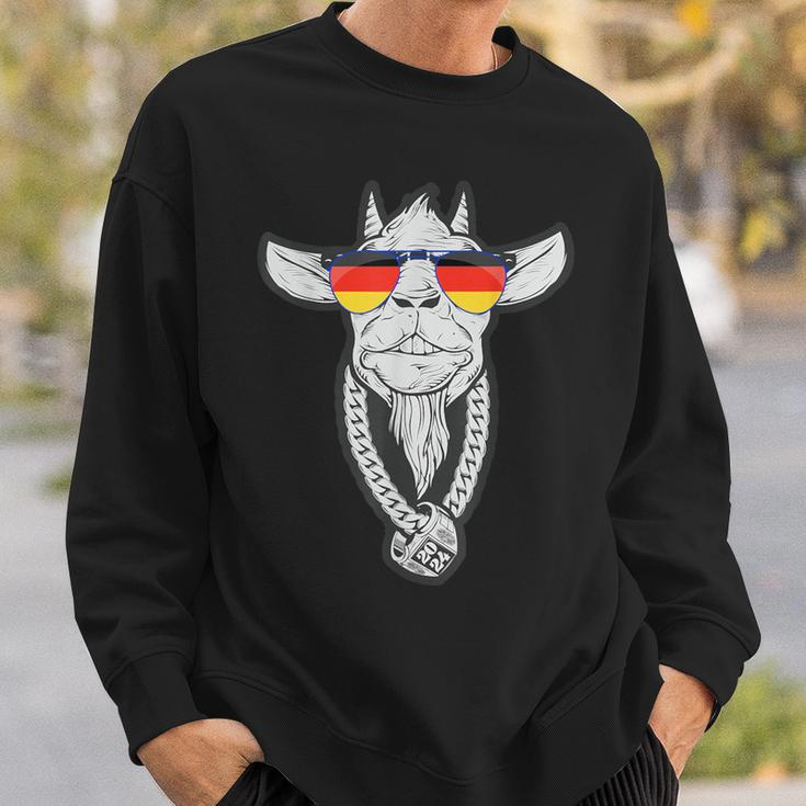 Deutschland-Ziege Mit Deutschland-Sonnenbrille Sweatshirt Geschenke für Ihn