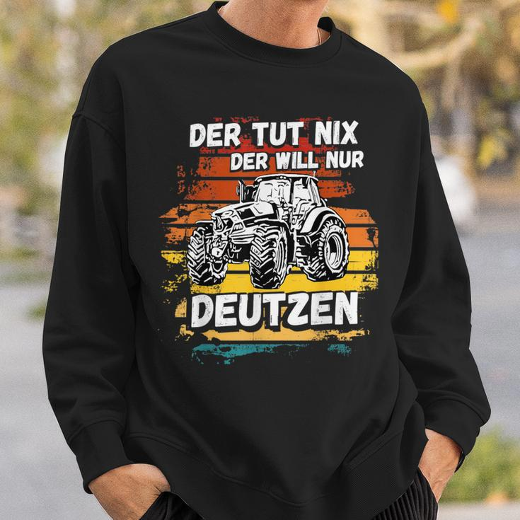Deutz Tractor Laster Trekker Deutz Agriculture Farm Village Sweatshirt Geschenke für Ihn
