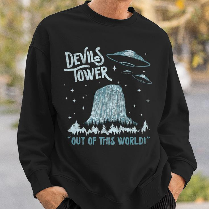 Devils Tower National Monument Out Of This World Ufo Sweatshirt Gifts for Him