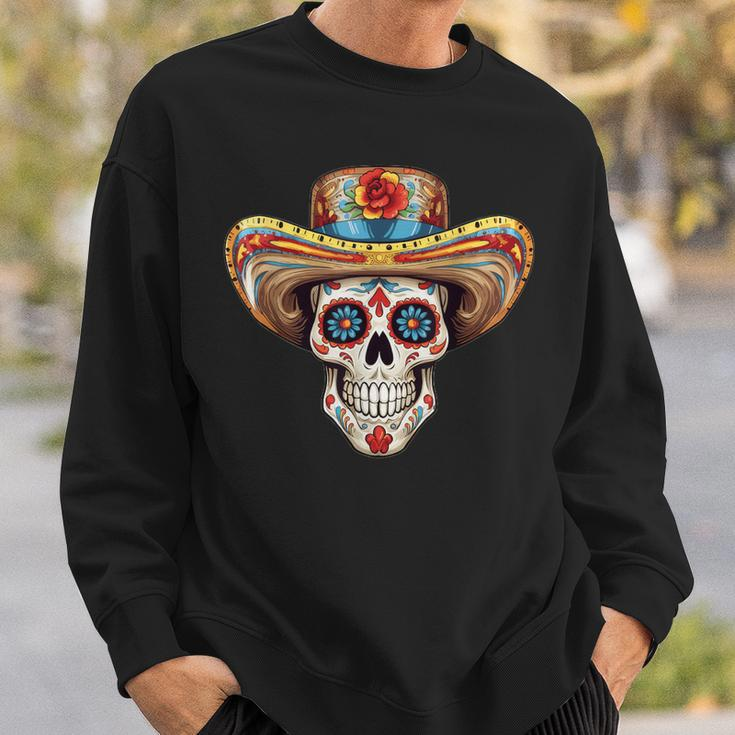 Dia De Los Muertos Carnival Mexican Head Sugar Skull Sweatshirt Geschenke für Ihn