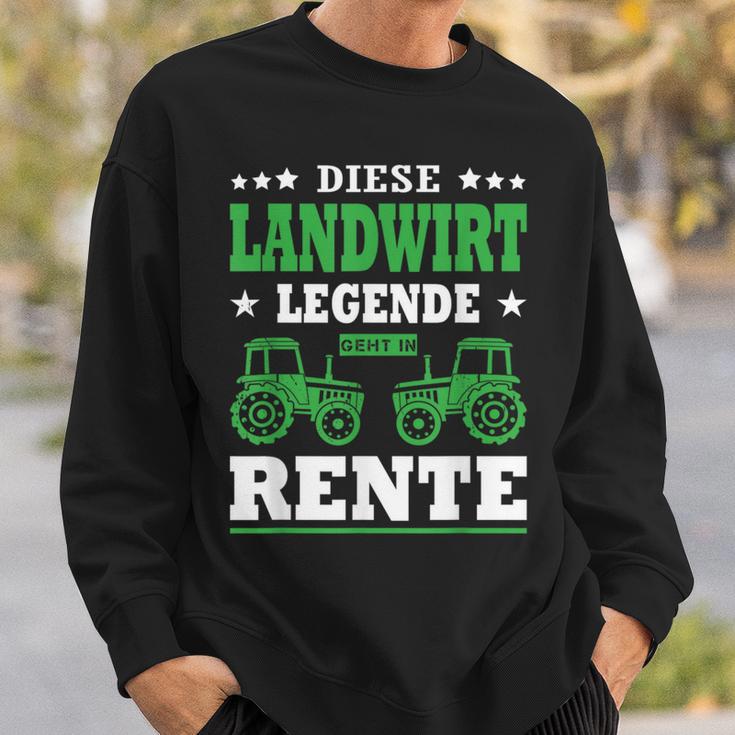 Diese Landwirt Legende Geht In Rente Ruhestand Pensioner Bauer Sweatshirt Geschenke für Ihn