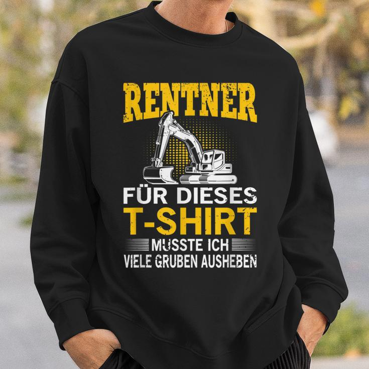 Digger Driver In Retirement Retirement Pensioner Digger Sweatshirt Geschenke für Ihn