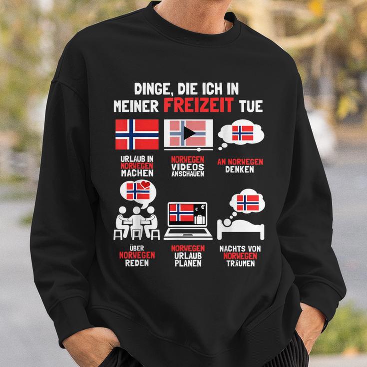 Dinge Die Ich In Meiner Freizeit Tue Norway Sweatshirt Geschenke für Ihn