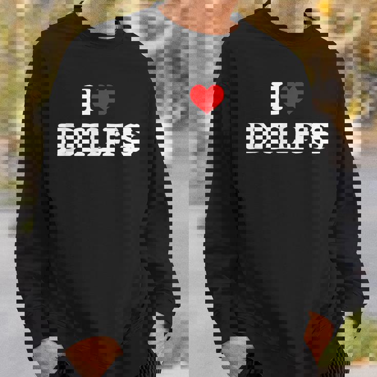 Divertido Me Encantan Los Dilf Me Encantan Los Dilf Red Heart Cool Camisa de entrenamiento Regalos para él