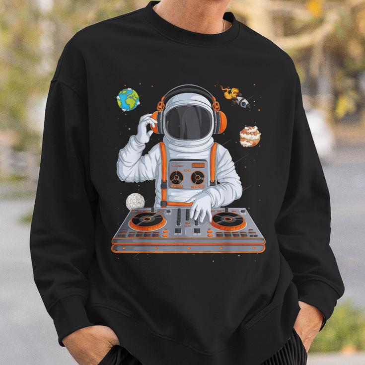 Dj Astronaut Techno Music Lover Outer Space Spaceman Men Sweatshirt Gifts for Him