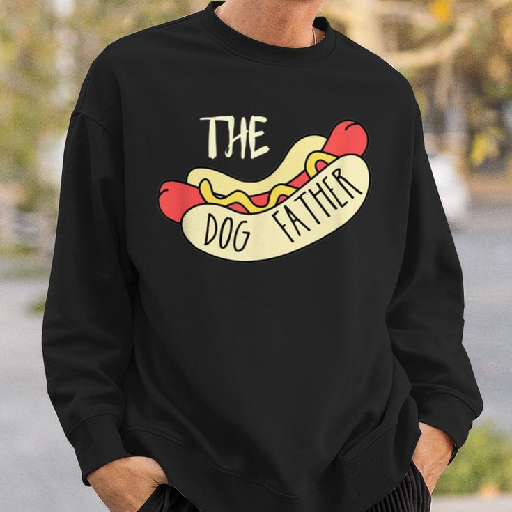 The Dog Father Bbq Hot Dog Dad Father's Day Grill Father Sweatshirt Gifts for Him
