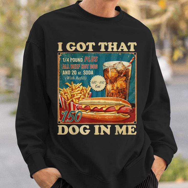 I Got That Dog In Me Hot Dogs Combo 4Th Of July Retro Sweatshirt Gifts for Him