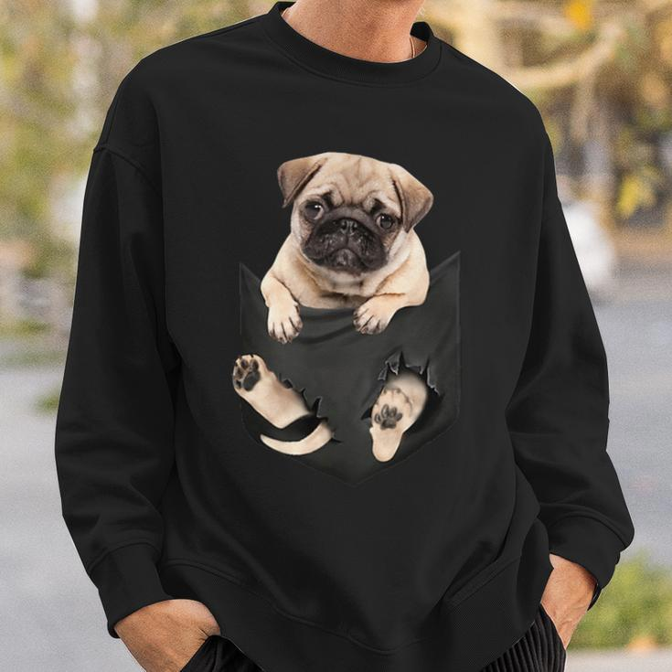 Dog Lovers Pug In Pocket Dog Pug Sweatshirt Gifts for Him