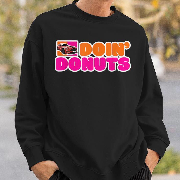 Doin' Donuts Car Lover Car Racing Turbo Drift Car Racer Sweatshirt Gifts for Him