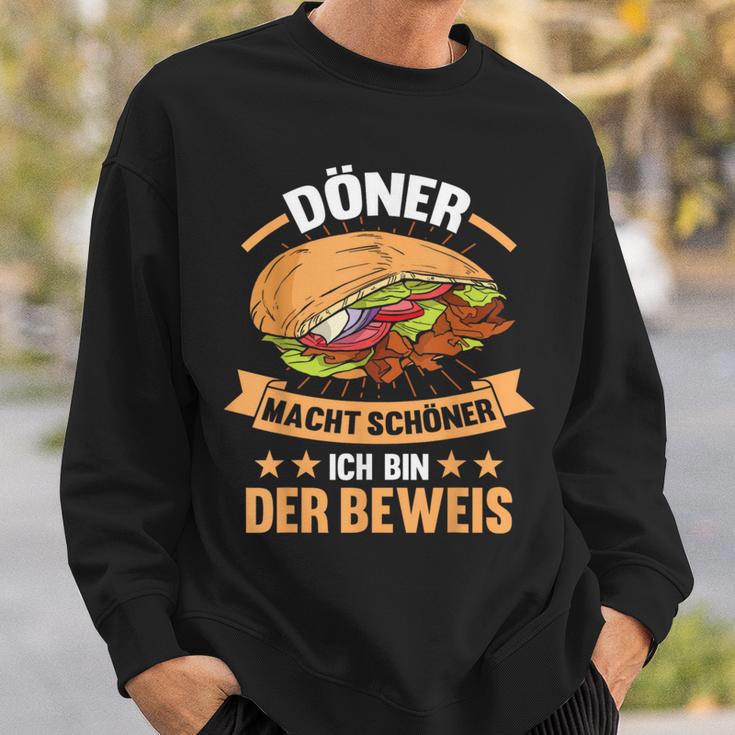 Döner Kebab Lustiges Sweatshirt – Döner macht schöner, Ich bin der Beweis Geschenke für Ihn