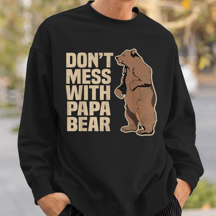 Don't Mess With Papa Bear Family Matching Father's Day Sweatshirt Gifts for Him