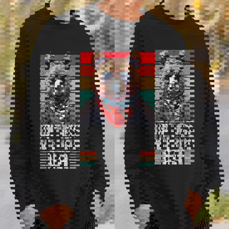 Don't Mess With Papa Bear Vintage Papa Bear Father's Day Sweatshirt Gifts for Him Don't Mess With Papa Bear Vintage Papa Bear Father's Day Sweatshirt Gifts for Him