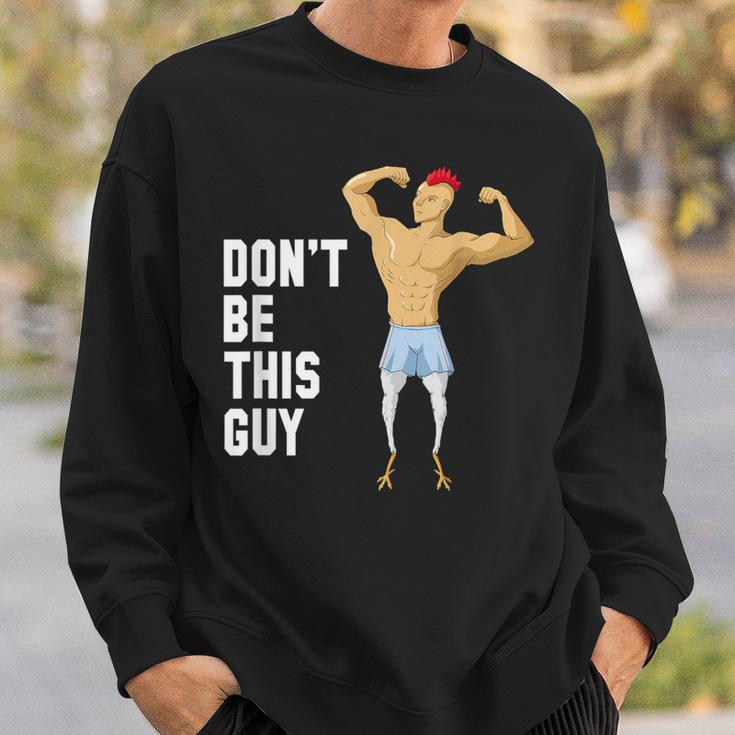 Don't Skip Leg Day Gym Illustration Sweatshirt Gifts for Him