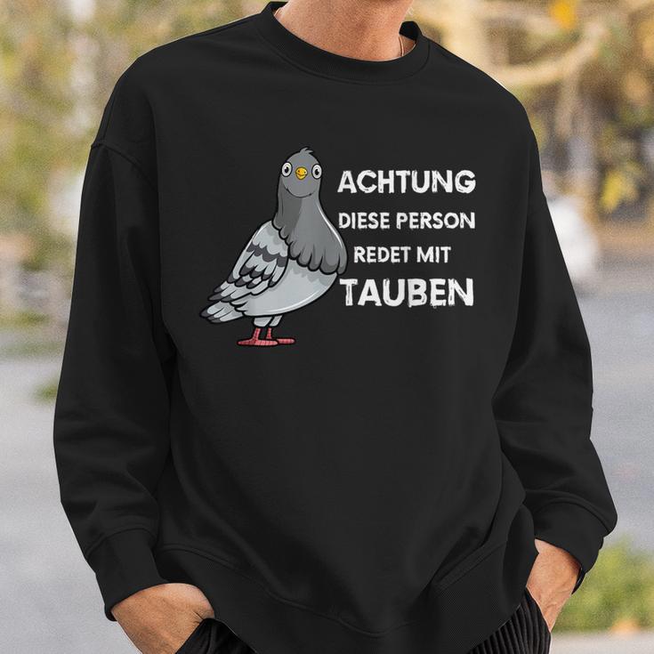 With Dove City Doves Achtung Dieser Person Talk With Doves Sweatshirt Geschenke für Ihn