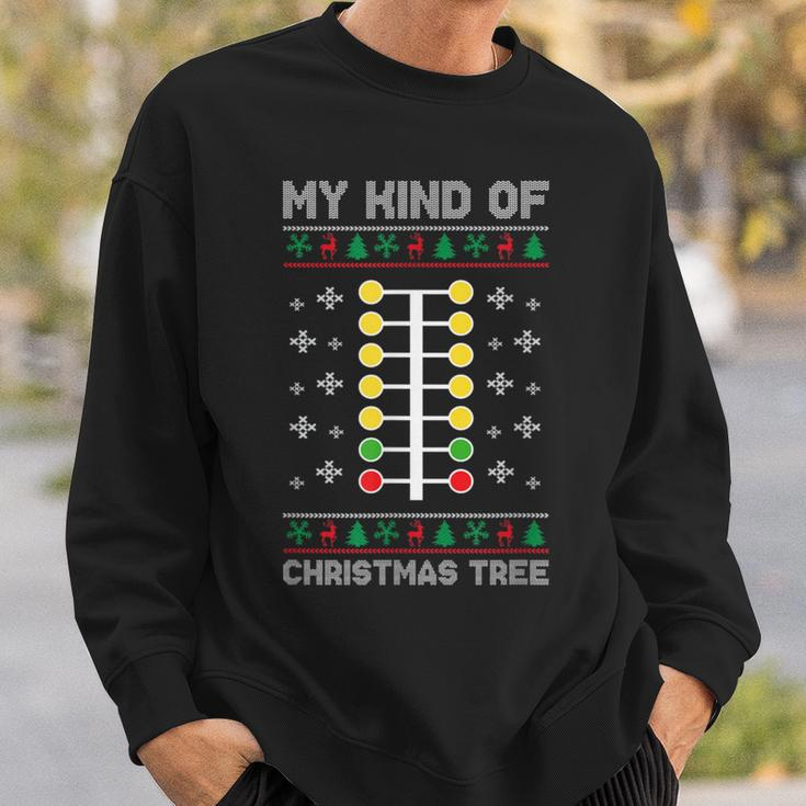 Drag Racing My Kind Of Christmas Tree Drag Racer Xmas Sweatshirt Gifts for Him