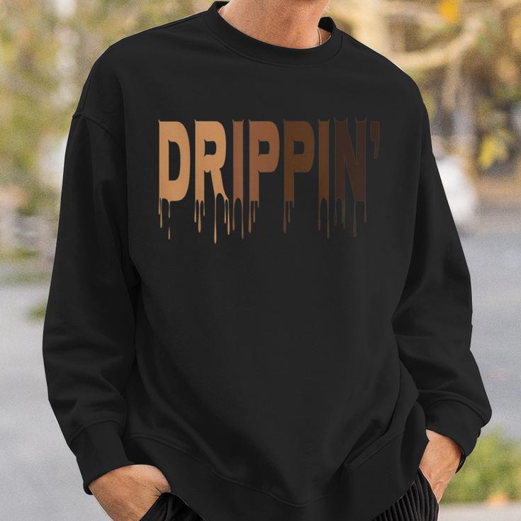 Drippin Melanin Black History Month 247365 African Pride Sweatshirt Gifts for Him