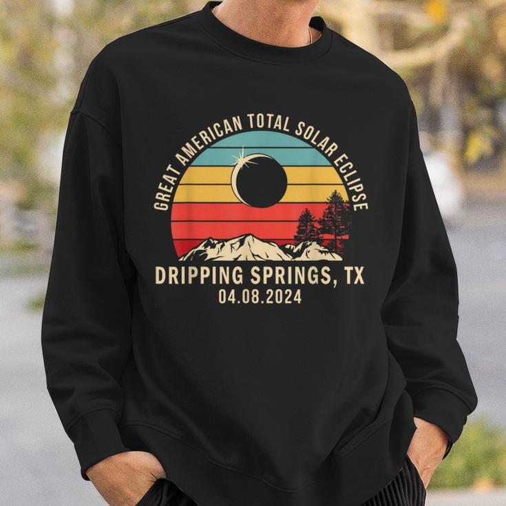 Dripping Springs Tx Texas Total Solar Eclipse 2024 Sweatshirt Gifts for Him