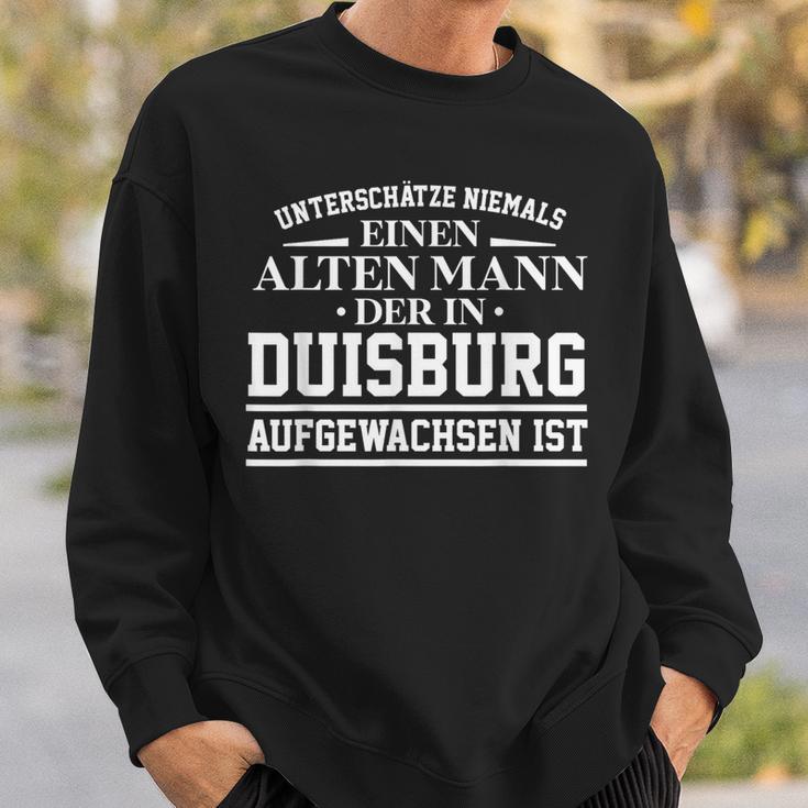 Duisburg Underschätze Nie Einen Alten Mann Sweatshirt Geschenke für Ihn