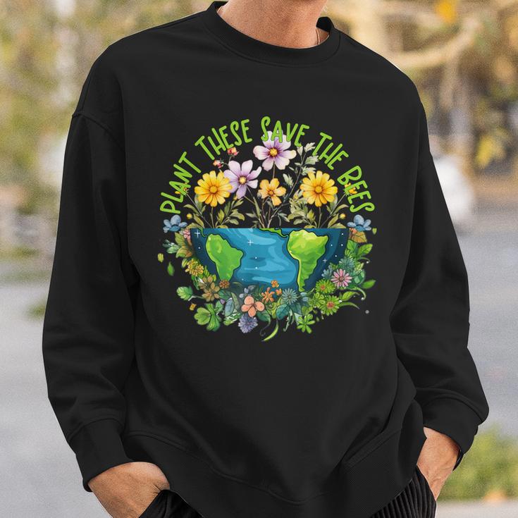 Earthday Pflanze Diese Rette Die Bienen Sweatshirt Geschenke für Ihn