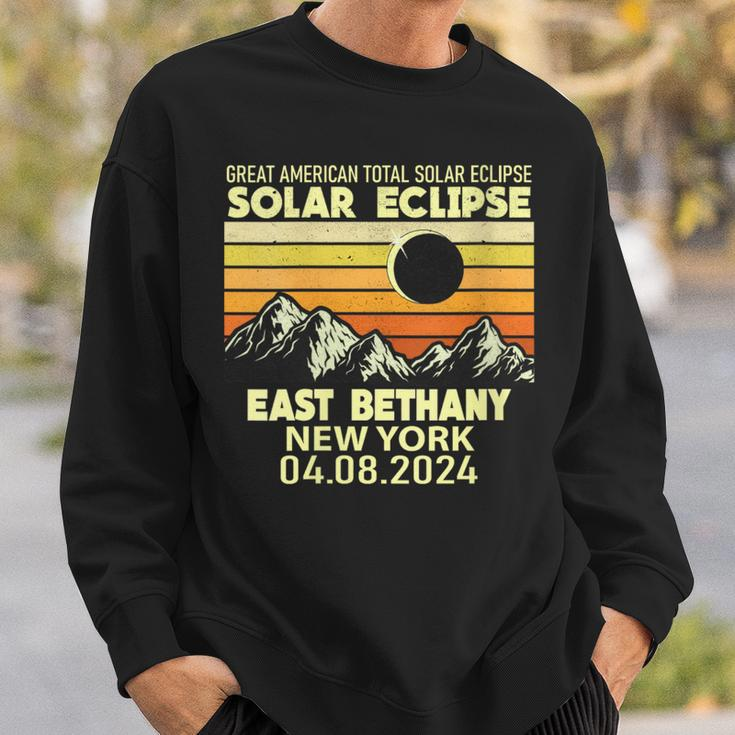 East Bethany New York Total Solar Eclipse 2024 Sweatshirt Gifts for Him