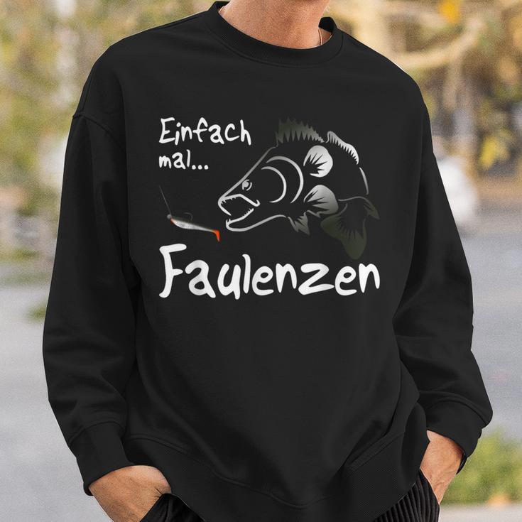 Easy Lazing Fishing Rubber Fish Zander Fishing Angler Sweatshirt Geschenke für Ihn