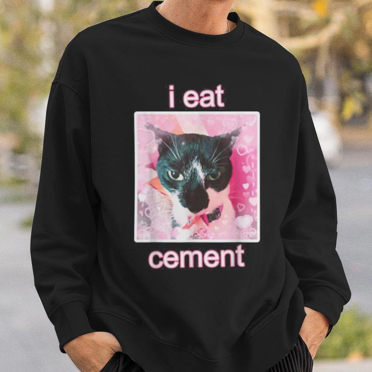 I Eat Cement Cat Sweatshirt Gifts for Him