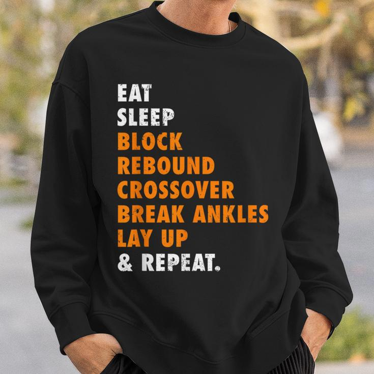 Eat Sleep Basketball Repeat For Basketball Player Sweatshirt Gifts for Him