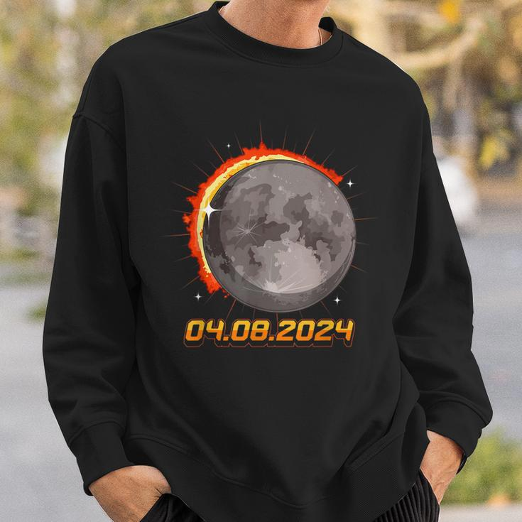 Eclipse 2024 April 08 Usa Annular Total Partial Astronomy Sweatshirt Gifts for Him