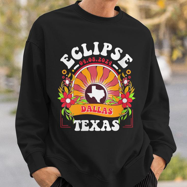 Eclipse 2024 Dallas Texas Total Solar Eclipse Sweatshirt Gifts for Him