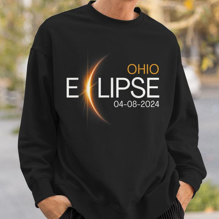 Eclipse 2024 Ohio Totality Eclipse Ohio Solar 2024 Sweatshirt Gifts for Him