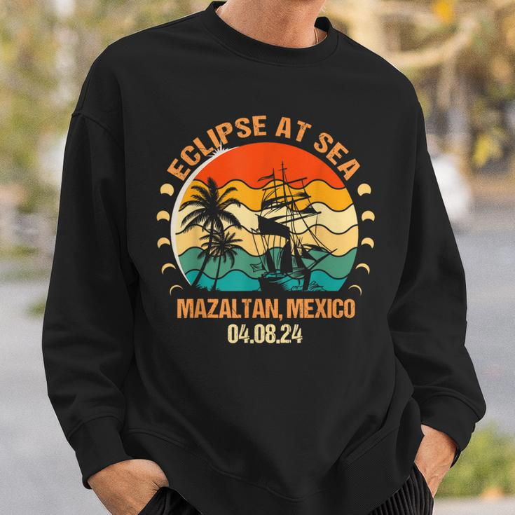 Eclipse At Sea Mazatlán Mexico Total Solar Eclipse At Sea Sweatshirt Gifts for Him
