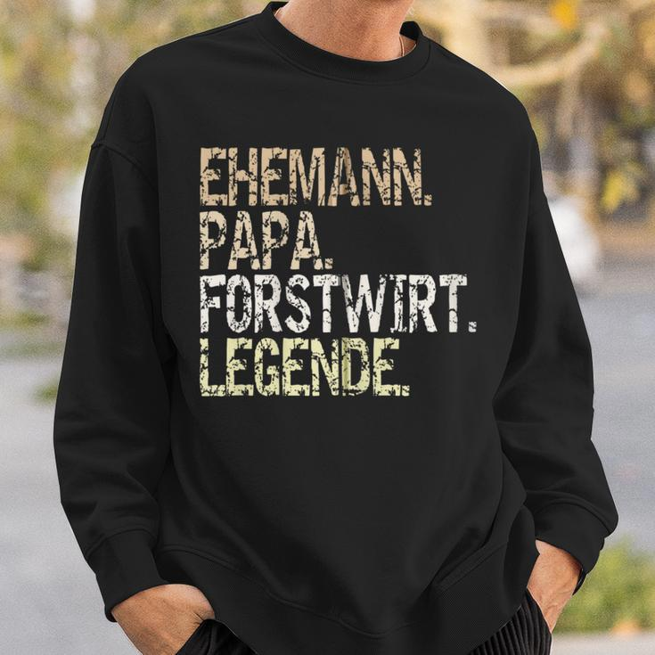 Ehemann Papa Forstwirt Legende Förster Waldarbeiter Outfit Kapuzenjacke Sweatshirt Geschenke für Ihn