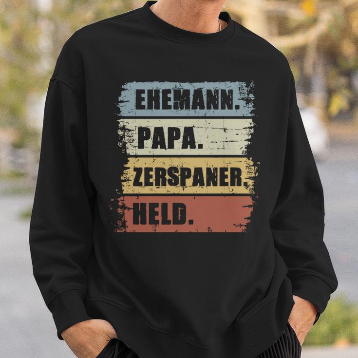 Ehemann Papa Zerspaner Held Zerspanungsmechanikeratertag Sweatshirt Geschenke für Ihn