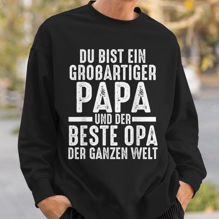 Ein Große Papa Und Der Beste Opa Papa Opa E S Sweatshirt Geschenke für Ihn