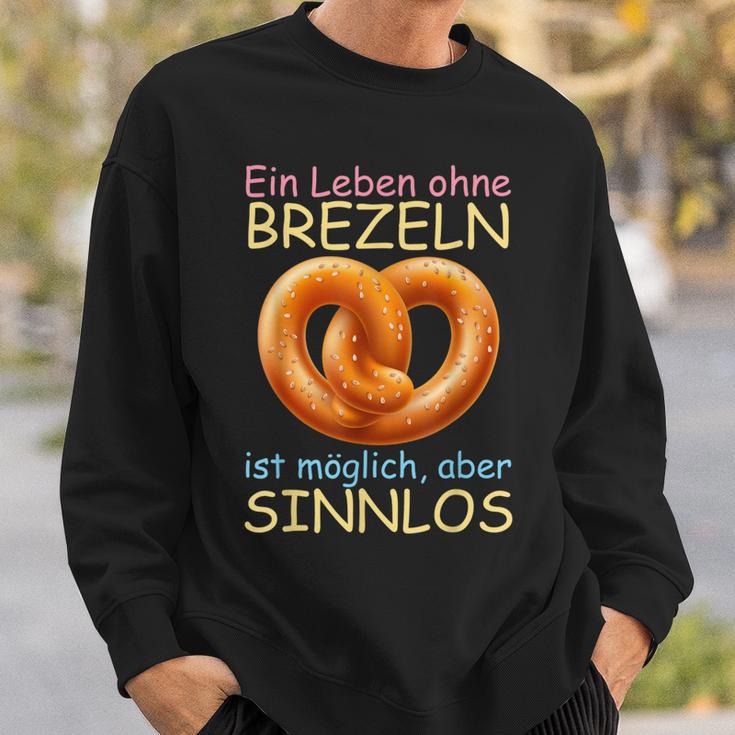 Ein Leben Ohne Prezeln Ist Mölich Aber Sinnlos Slogan Sweatshirt Geschenke für Ihn