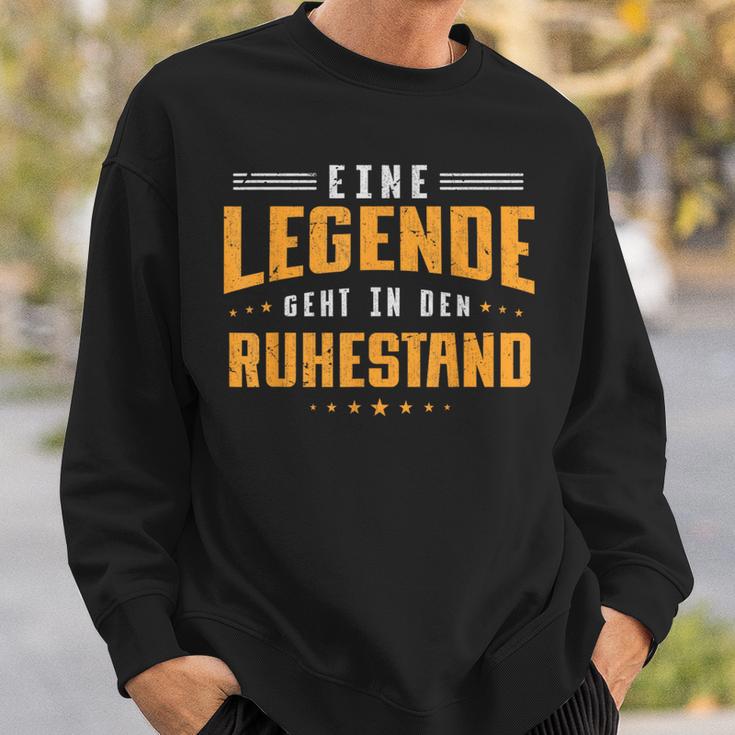 Eine Legende Geht In Den Retirement Pensioner Sweatshirt Geschenke für Ihn