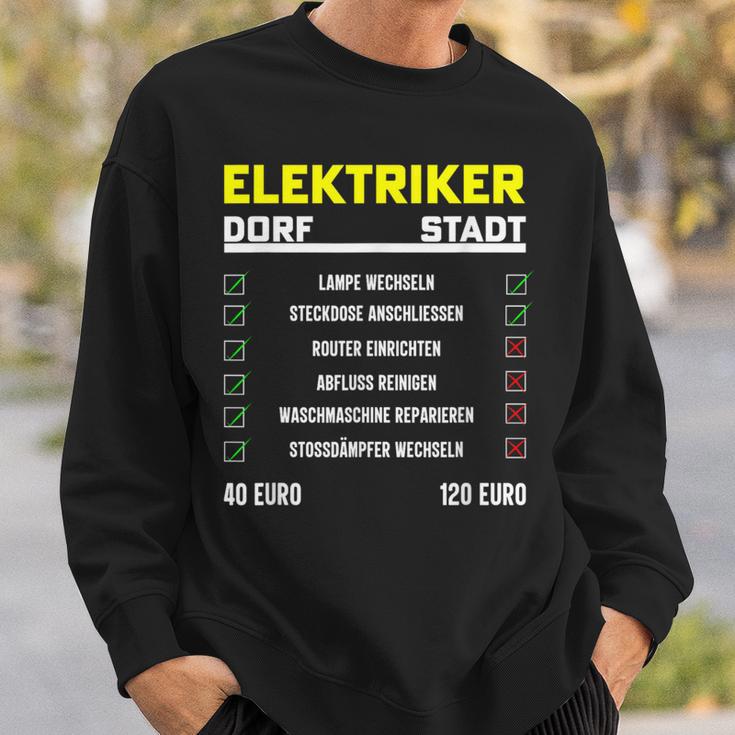 Elektrotechnik Elektroniker Handwerker Elektriker Black Sweatshirt Geschenke für Ihn