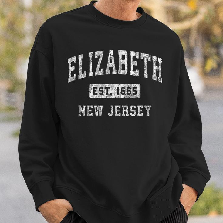 Elizabeth New Jersey Nj Vintage Established Sports Sweatshirt Gifts for Him