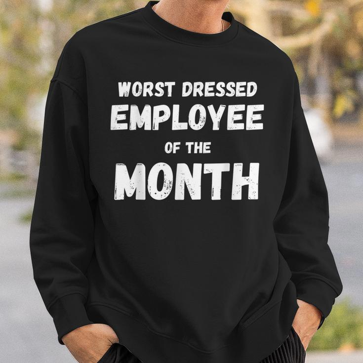 Employee Of The Month Vintage Worst Dressed Sweatshirt Gifts for Him