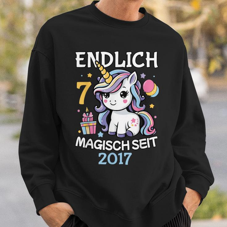 Endlich 7 Magisch Seit 2017 Sweatshirt Geschenke für Ihn