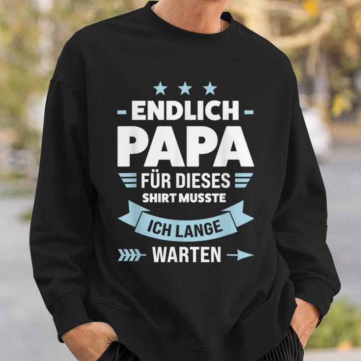 Endlich Papa Familie S Sweatshirt Geschenke für Ihn